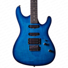 گیتار الکتریک طرح آیبانِز آبی ibanez HSS Strat Blue China